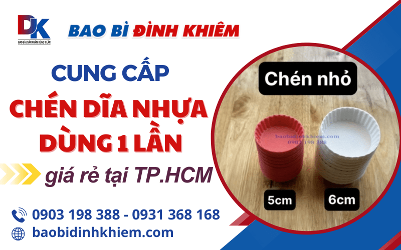 chén dĩa nhựa dùng 1 lần